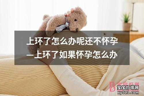 上环了怎么办呢还不怀孕—上环了如果怀孕怎么办