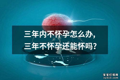 三年内不怀孕怎么办,三年不怀孕还能怀吗？