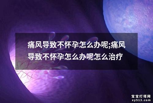 痛风导致不怀孕怎么办呢;痛风导致不怀孕怎么办呢怎么治疗