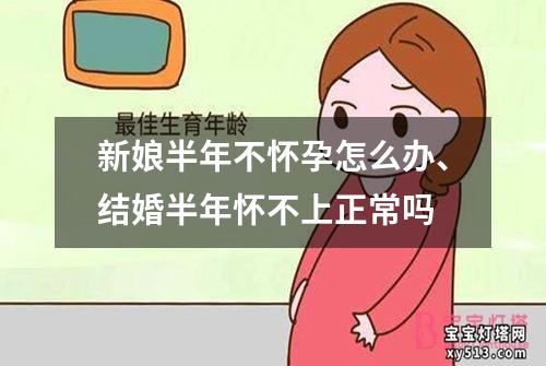 新娘半年不怀孕怎么办、结婚半年怀不上正常吗