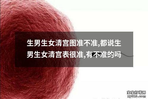 生男生女清宫图准不准,都说生男生女清宫表很准,有不准的吗