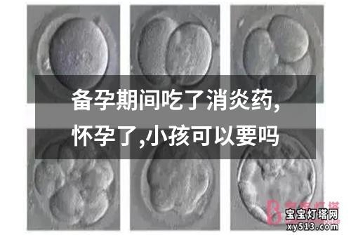 备孕期间吃了消炎药,怀孕了,小孩可以要吗