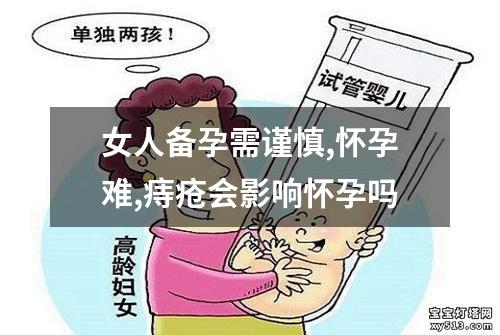 女人备孕需谨慎,怀孕难,痔疮会影响怀孕吗