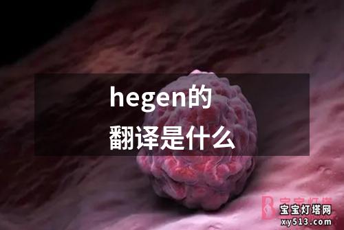 hegen的翻译是什么