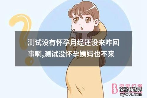 测试没有怀孕月经还没来咋回事啊,测试没怀孕姨妈也不来