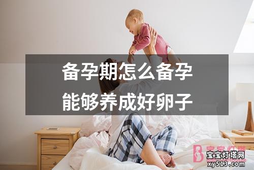 备孕期怎么备孕能够养成好卵子