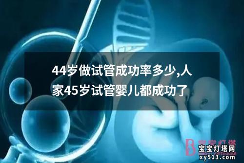 44岁做试管成功率多少,人家45岁试管婴儿都成功了