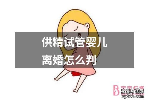 供精试管婴儿离婚怎么判