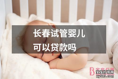 长春试管婴儿可以贷款吗