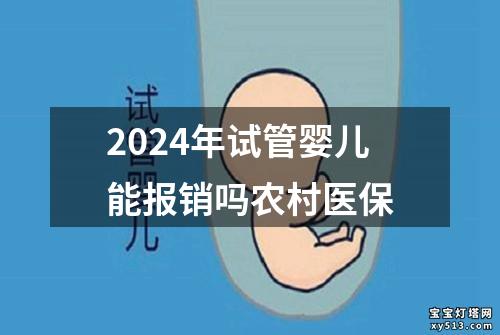 2024年试管婴儿能报销吗农村医保