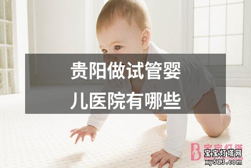 贵阳做试管婴儿医院有哪些