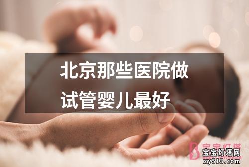 北京那些医院做试管婴儿最好