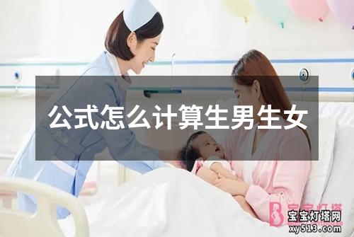 公式怎么计算生男生女