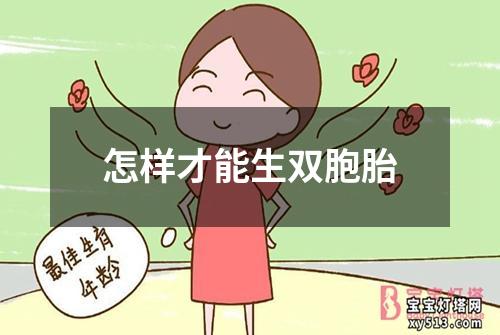 怎样才能生双胞胎