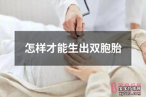 怎样才能生出双胞胎