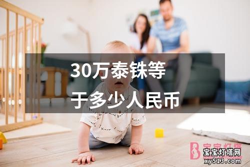 30万泰铢等于多少人民币