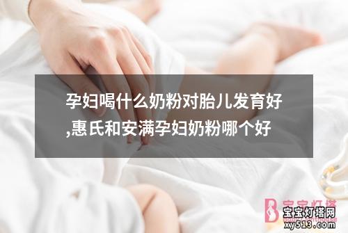 孕妇喝什么奶粉对胎儿发育好,惠氏和安满孕妇奶粉哪个好