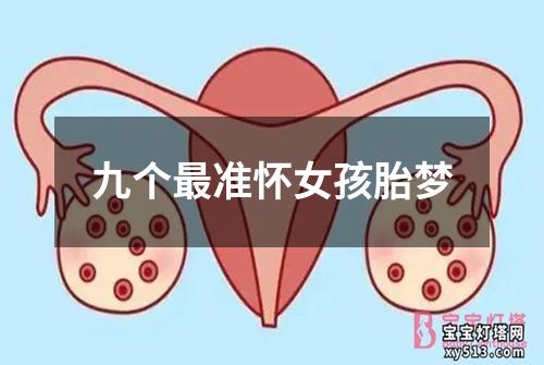 九个最准怀女孩胎梦